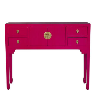 Fine Asianliving Chinese Console Table Fuchsia Royale - Orientique Collection W100xD26xH80cm