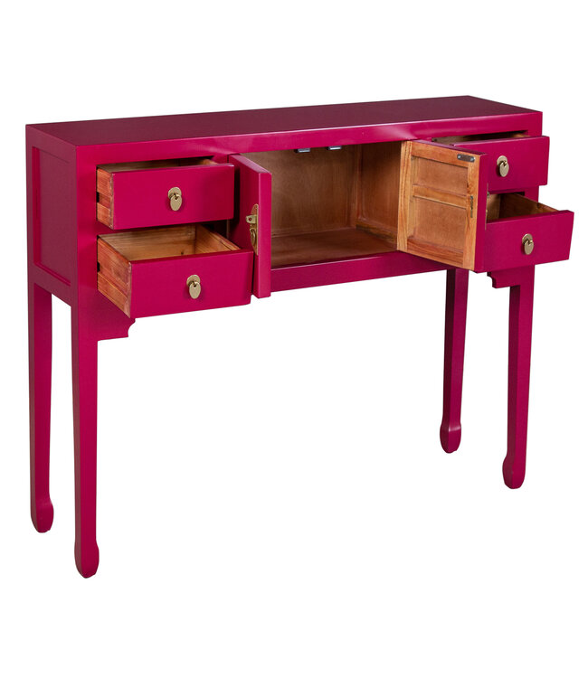 Chinese Sidetable Fuchsia Royale - Orientique Collectie B100xD26xH80cm