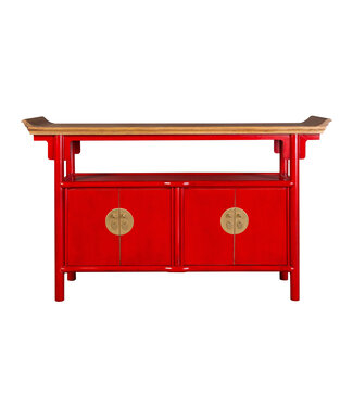 Fine Asianliving Buffet Chinois Lucky Rouge L143xP37xH87cm