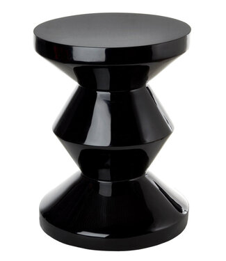 Fine Asianliving Tabouret Céramique Noir Fait Main - Oberon D33xH46cm