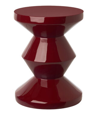 Fine Asianliving Keramik Hocker Rot Handgefertigt - Edan D33xH46cm