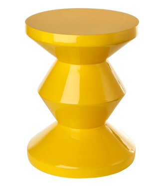Fine Asianliving Keramik Hocker Gelbe Handgefertigt - Kiran D33xH46cm