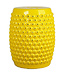 Sgabello in Ceramica Giallo Dots Fatto a Mano D33xA46cm