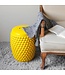 Sgabello in Ceramica Giallo Dots Fatto a Mano D33xA46cm