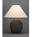 Chinese Table Lamp Porcelain with Lampshade Black Handmade D41xH48cm