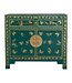 Fine Asianliving Chinese Kast Teal Vlinders Handbeschilderd - Orientique Collectie B90xD40xH80cm