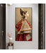 Peinture á l'Huile 100% Peint á La Main Cadre Noir 60x120cm Impératrice Chinoise