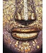 Ölgemälde 100% Handgemalt 3D Texture Rahmen Schwarz 100x150cm Buddha Gold