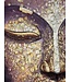 Ölgemälde 100% Handgemalt 3D Texture Rahmen Schwarz 100x150cm Buddha Gold