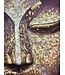 Ölgemälde 100% Handgemalt 3D Texture Rahmen Schwarz 100x150cm Buddha Gold