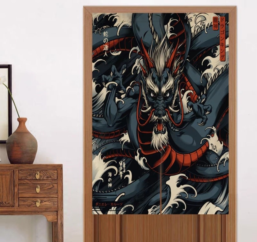 Master_GGGGG Japanse Noren Deuropening Gordijn Half