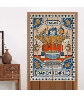 Fine Asianliving Noren Giapponese Tempio Ramen L80xA130cm
