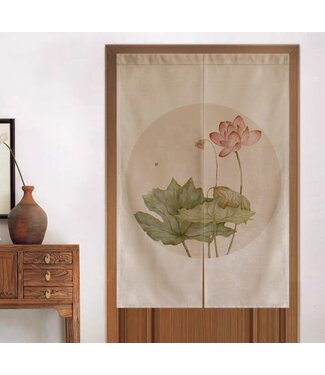 Fine Asianliving Japanische Noren Türvorhänge Lotus B80xH130cm