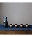 Sake Set Geschenkbox Blau Gold Handgemacht - Kazumi Set/5