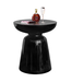 Tabouret Céramique Noir Fait Main - Nocturna D33xH46cm