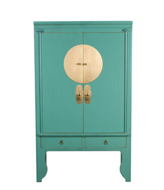 Fine Asianliving Chinese Wedding Cabinet Blue Lagoon - Orientique Collection W100xD55xH175cm