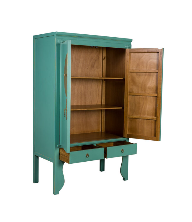 Armoire de Mariage Chinoise Lagon Bleu Orientique Collection L100xP55xH175cm