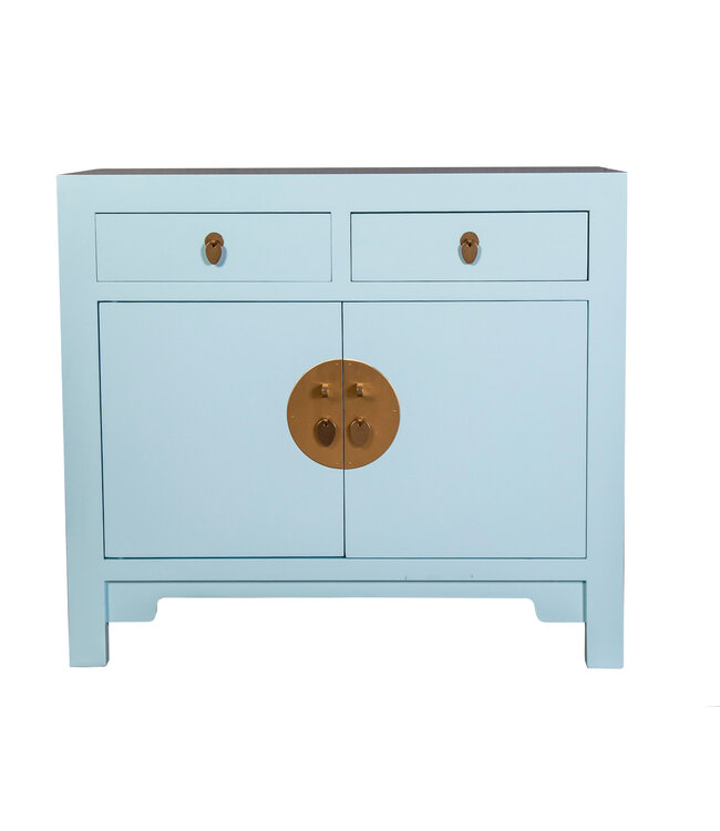 Chinese Kast Blauw Celeste Blue - Orientique Collectie B90xD40xH80cm