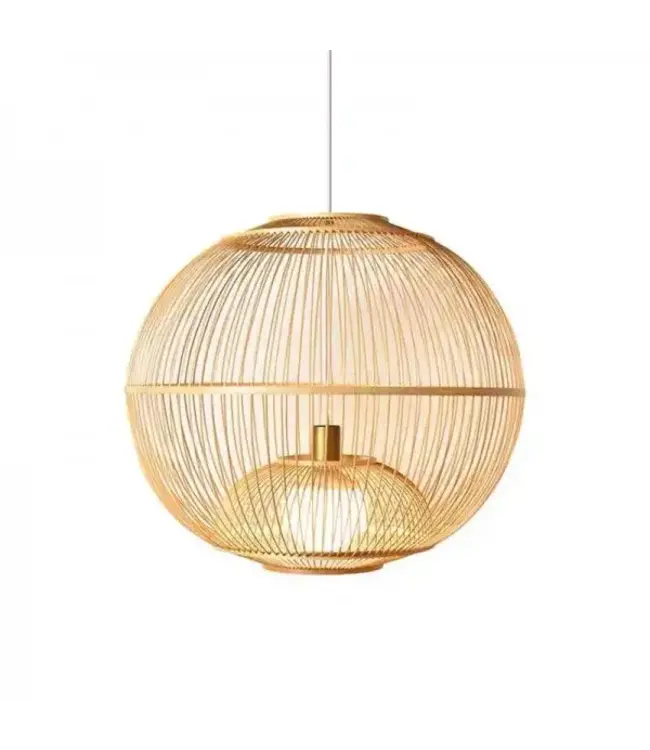 Lampada a Sospensione in Bambù Fatta a Mano - Bailey D60xA54cm