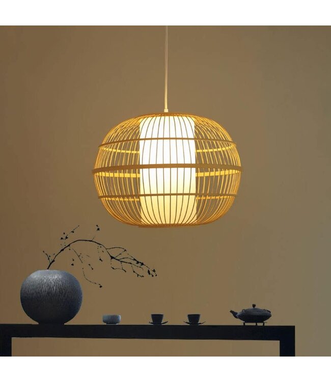 Bamboe Hanglamp Handgemaakt - Becca D46cm