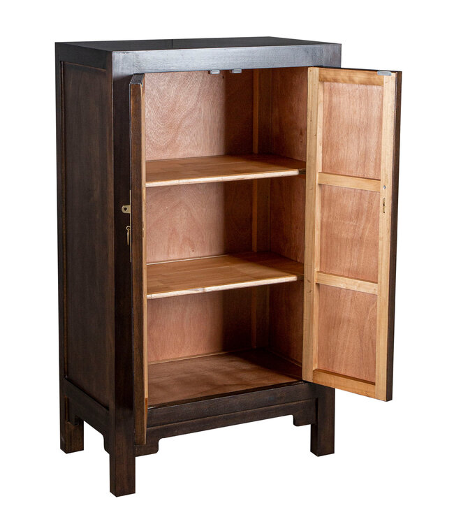 Chinesischer Schrank Earthy Braun - Orientique Kollektion B70xT40xH120cm