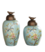 Chinese Gemberpot Blauw Porselein Vogels Handgemaakt D19xH36cm