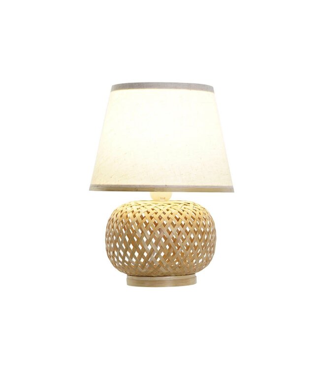 Bamboo Webbing Table Lamp Natural Handmade - Gwyneth D32xH47cm