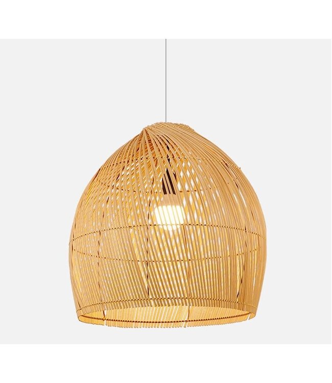 Bamboo Lampshade Pendant Light Handmade - Gianna D50xH45cm