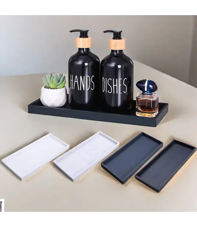 Decorative Tray Mango Wood Handmade in Thailand White