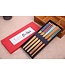 Chopsticks Set/5 Giftbox Coloured Flowers