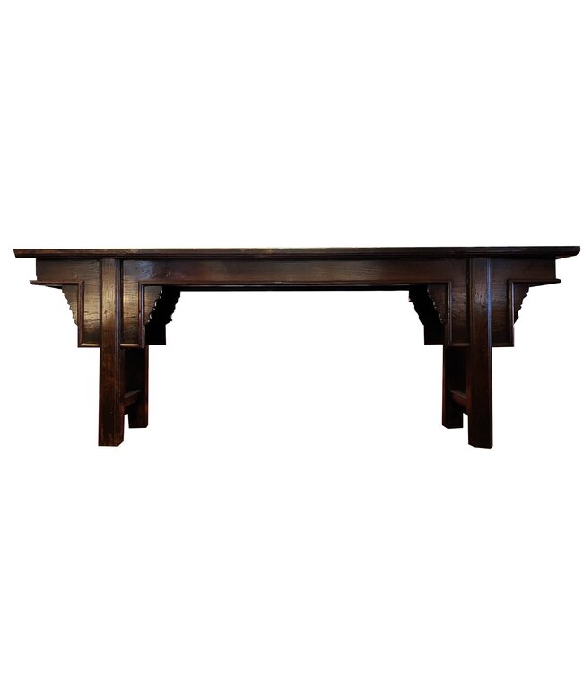 Mesa de Altar Consola China Antigua Siglo 19 con Cajones Ocultos An262xP46xAl93cm