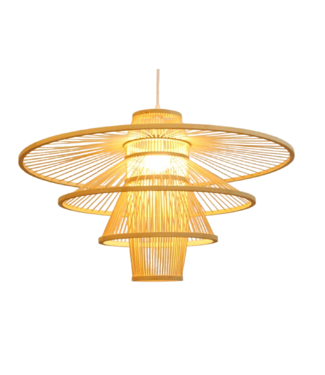 Suspension en Bambou Fait Main - Mavis D60xH33cm