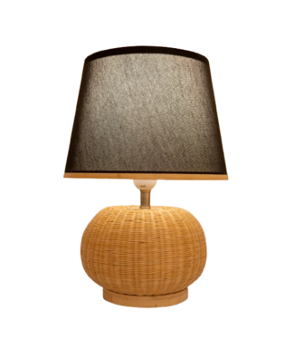 Fine Asianliving Bamboo Webbing Table Lamp Natural Handmade - Archer D26xH37cm