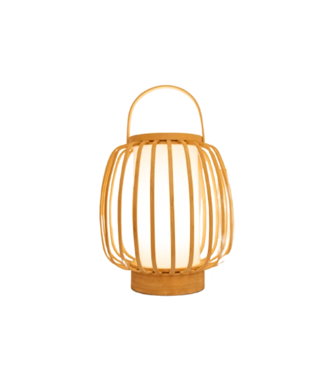 Bambus Tischlampe Natürlich Handgefertigt - Cecile D23xH37cm