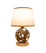 Lampe de Table en Bambou Braun Fait Main - Leila D24xH36cm