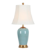 Oriental Table Lamp Porcelain Glassy Light Blue W41xD41xH69cm