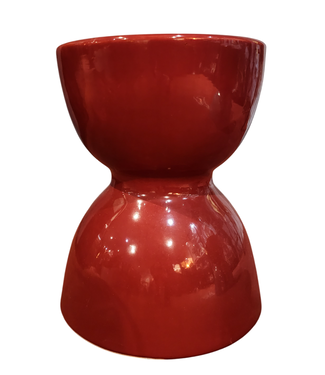 Fine Asianliving Ceramic Garden Stool Red Handmade - Vesta D33xH46cm