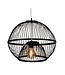 Bamboe Hanglamp Zwart Handgemaakt - Lucas D50xH40cm