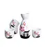 Sake Set Geschenkbox Japanischer Tempel Sakura Handgemacht - Jinja Set/5