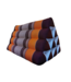 Cuscino Triangolare Cuscino per Meditazione Tailandese 50x30cm Rosso Arancione
