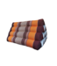 Cuscino Triangolare Cuscino per Meditazione Tailandese 50x30cm Rosso Arancione