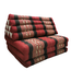 Thai Cushion Three-fold 80x190x7cm Triangle Cushion XXXL 8 Roll Seat Red Elephants
