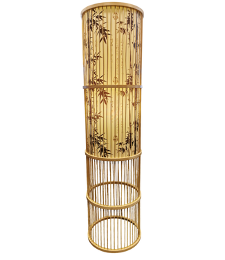 Fine Asianliving Lampada da Terra in Bambù Fatta a Mano - Sita D28xH100cm