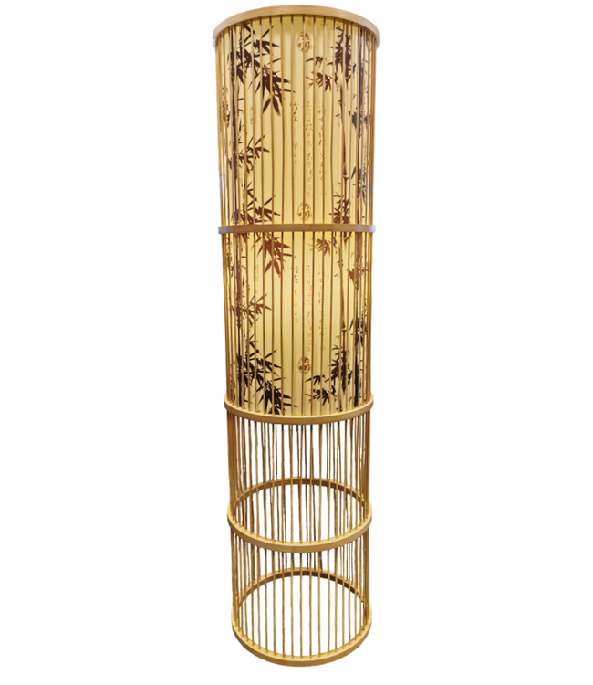 Bambus Stehlampe Handgefertigt - Sita D28xH100cm