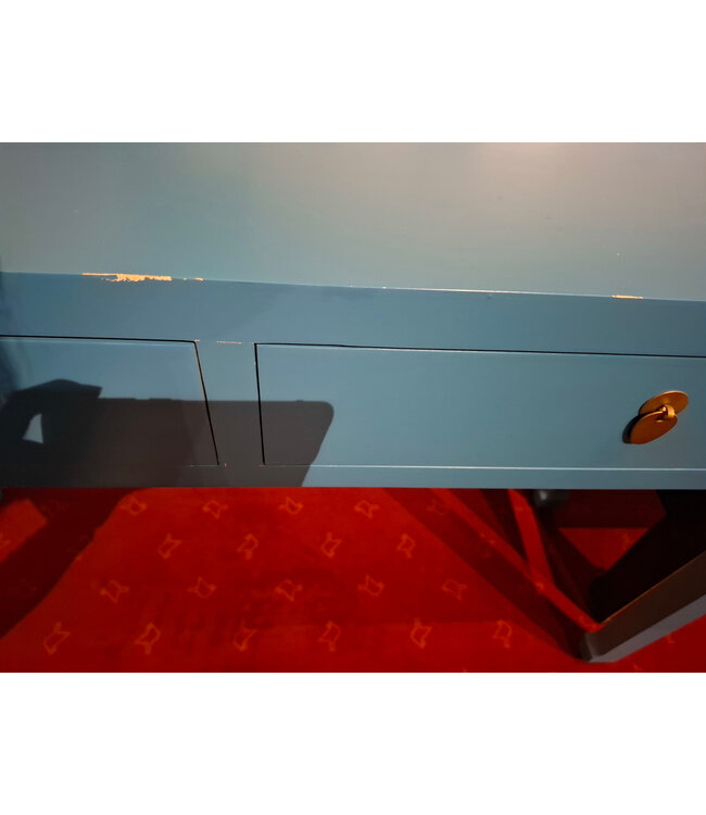 OUTLET Chinese Sidetable Hemelsblauw - Orientique Collectie B120xD35xH80cm ZELF AFHALEN