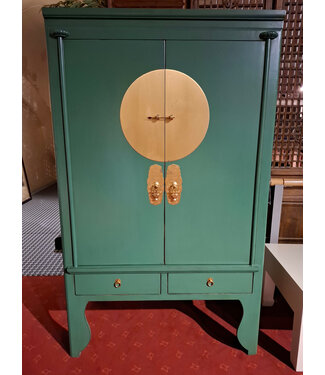 Fine Asianliving OUTLET Chinese Bruidskast Blue Lagoon - Orientique Collection B100xD55xH175cm ZELF AFHALEN
