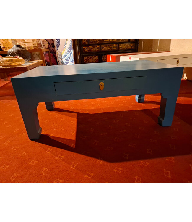 OUTLET Chinese Salontafel Hemelsblauw - Orientique Collectie B110xD60xH45cm ZELF AFHALEN