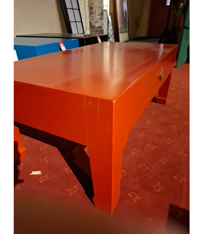 OUTLET Chinese Salontafel Lucky Rood - Orientique Collection B110xD60xH45cm ZELF AFHALEN