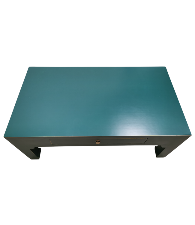 Tavolino Cinese Verde Acqua - Orientique Collezione L110xP60xA45cm