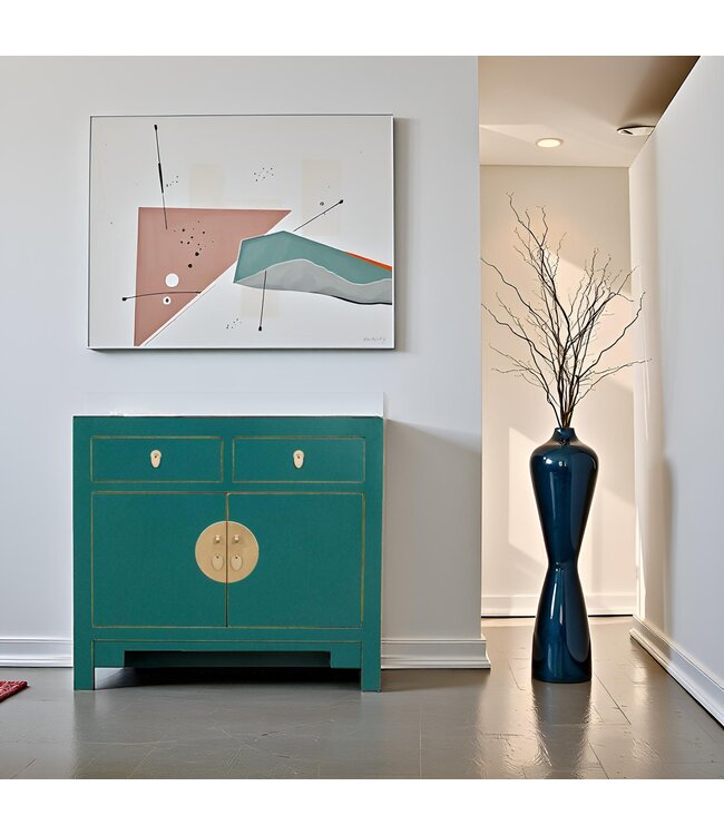 Chinese Kast Teal - Orientique Collectie B90xD40xH80cm